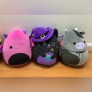 Bridgette, Autumn, & Wakisha, Squishmallows Halloween Bundle Of 3. New With Tags